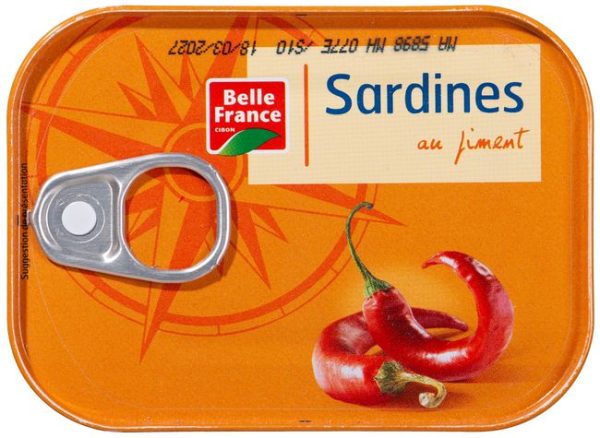 Sardines au piment 135g Belle France