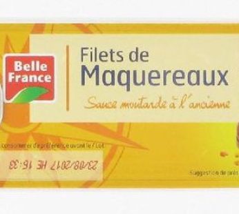 Filets de maquereaux Sauce moutarde à l’ancienne 85g