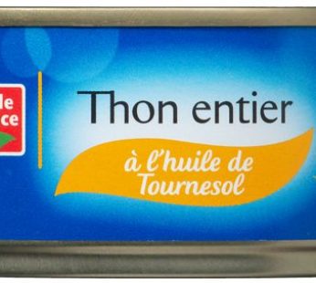 Thon entier à l’huile de tournesol 104g Belle France