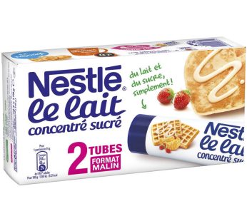 le lait concentré sucré 2 tubes Nestlé