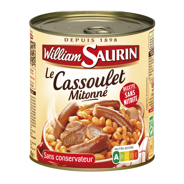 Cassoulet mitonné 840g William SAURIN