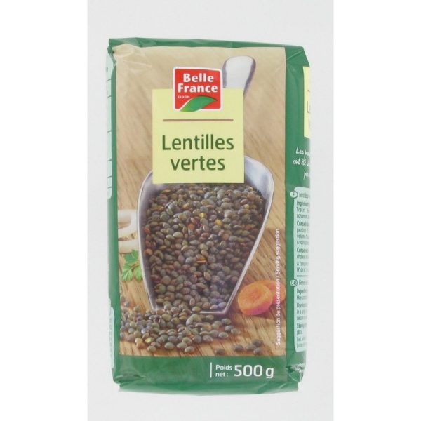 Lentilles vertes 500g Belle France