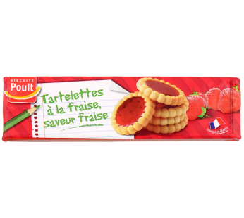 Biscuits Poult tartelettes à la fraise 150gr