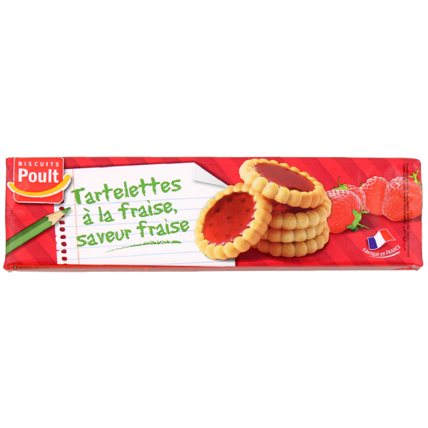 Biscuits Poult tartelettes à la fraise 150gr