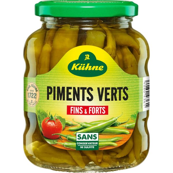 Piments verts 300g Kühne